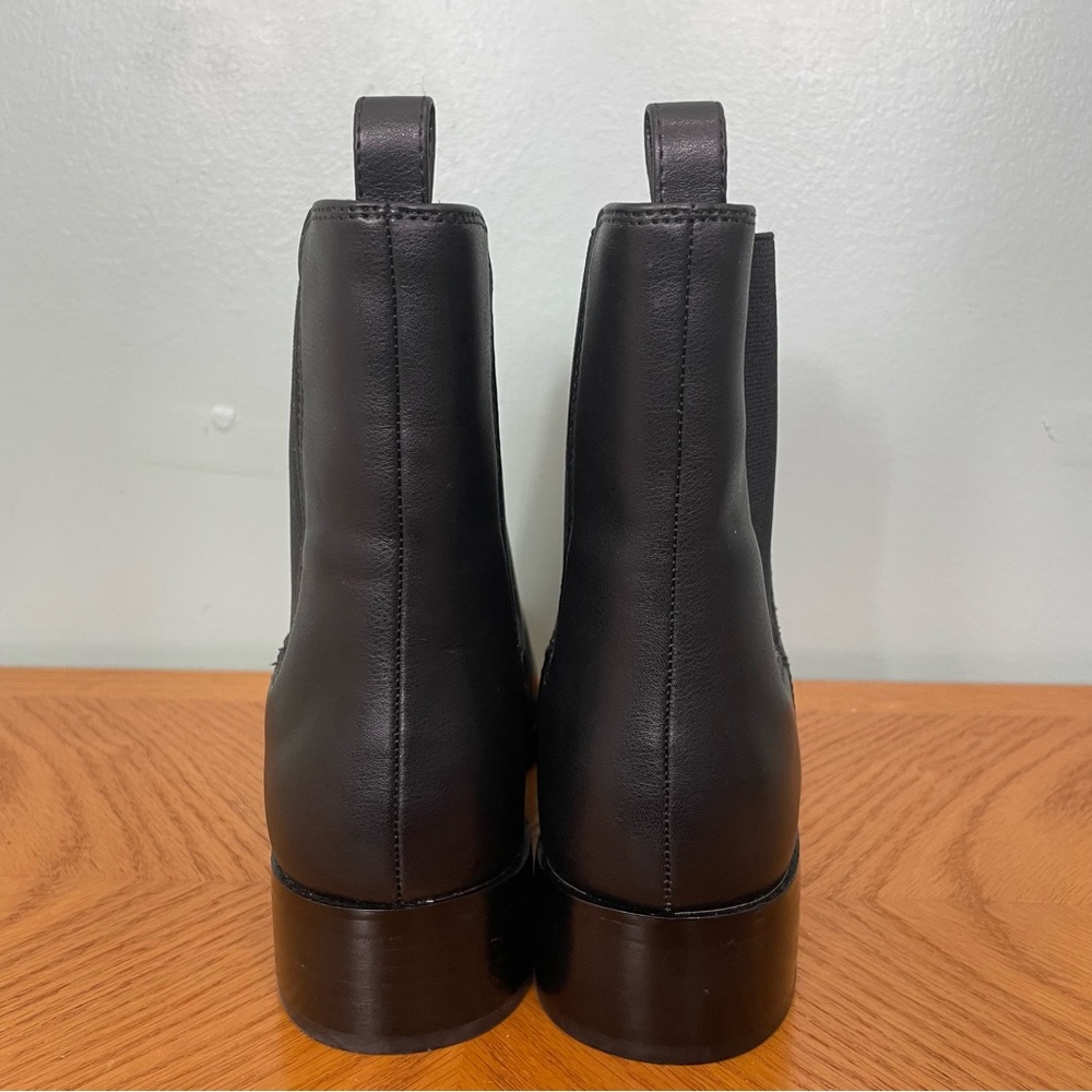 J.Crew Chelsea Boots For Women Faux Leather Pull On Black Style BT277 Size 8 - Picture 5 of 8